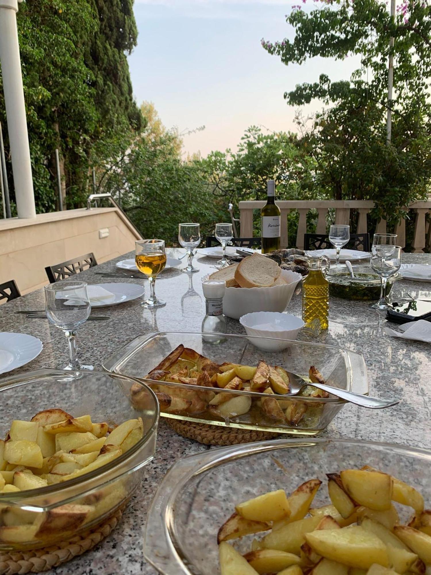 Luxury Seaside Villa With A Classic Mediterranean Olive Garden, A Fully Equipped Professional Kitchen, Pool, Sauna, Padle Boards And Canoe - Miolin Beach House Trogir Luaran gambar